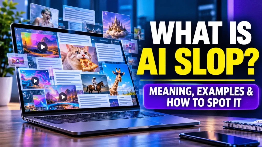 AI slop examples showing low-quality AI-generated digital content